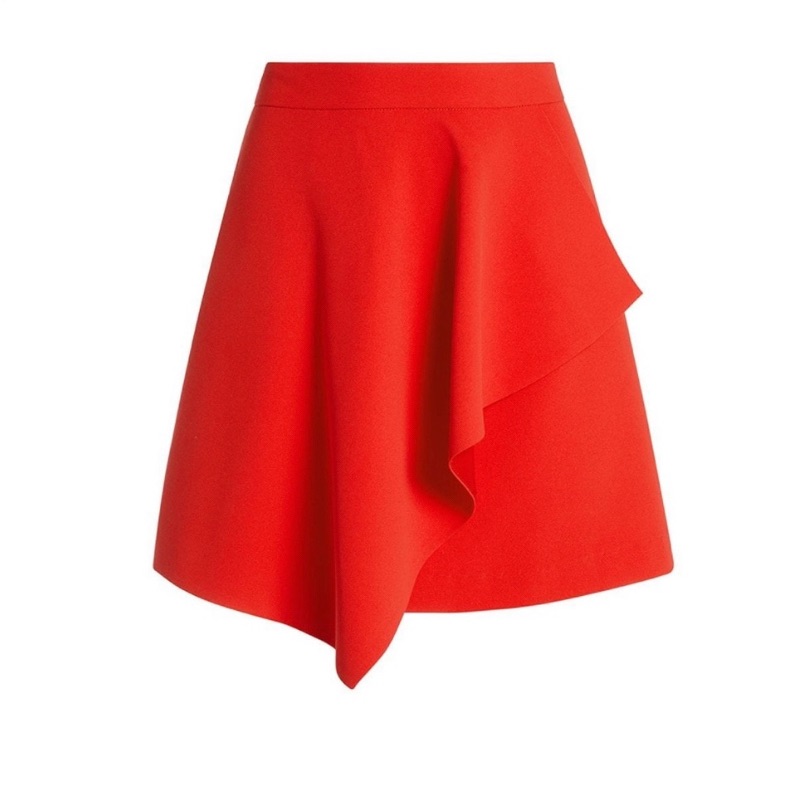 Alice + Olivia Cherry Red Skirt